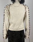 CHRISTIAN LACROIX Beige Denim Jacket M
