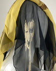 ISSEY MIYAKE Double-Layered Silk Scarf