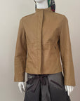 STEFANEL Mustard Leather Jacket S/M