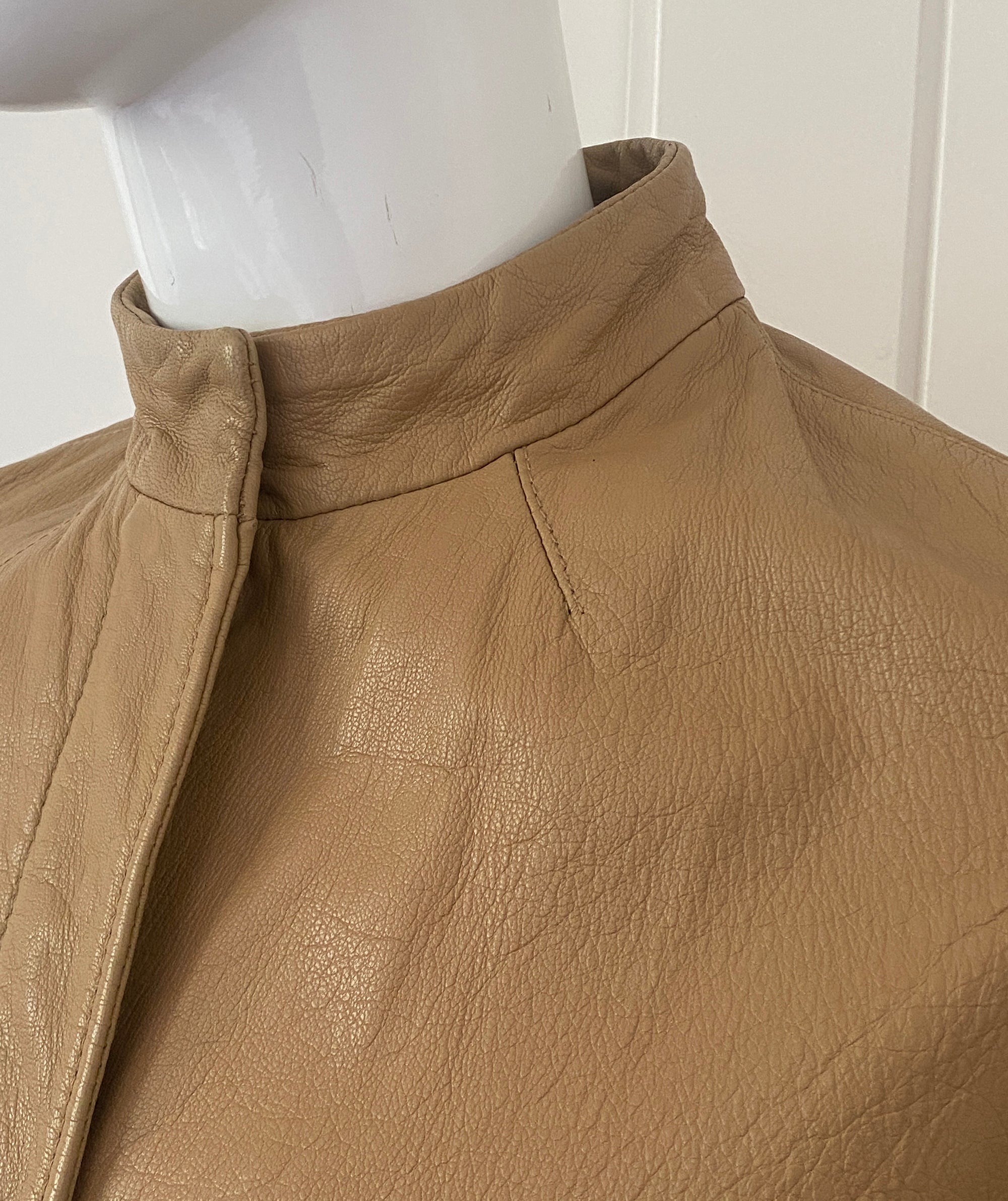 STEFANEL Mustard Leather Jacket S/M