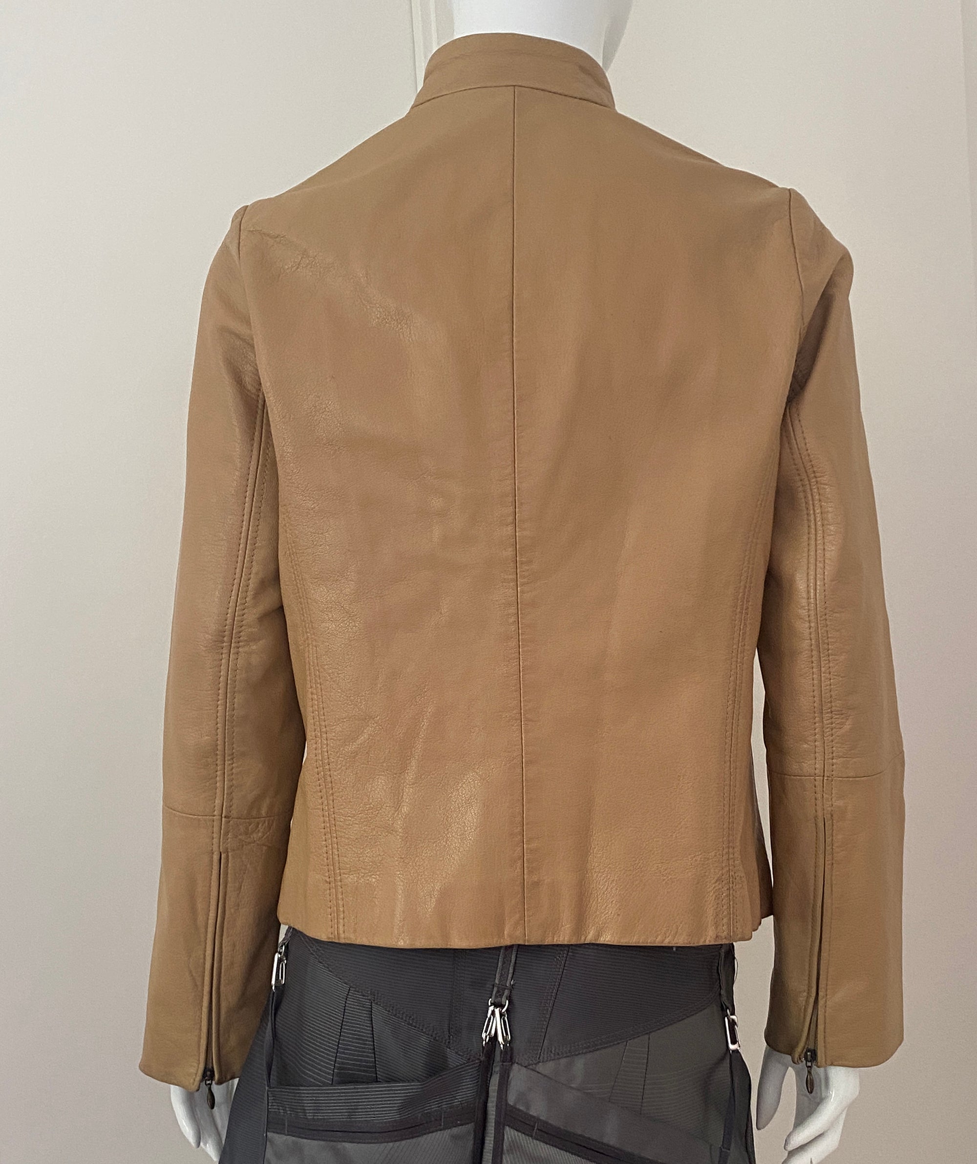 STEFANEL Mustard Leather Jacket S/M