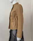 STEFANEL Mustard Leather Jacket S/M
