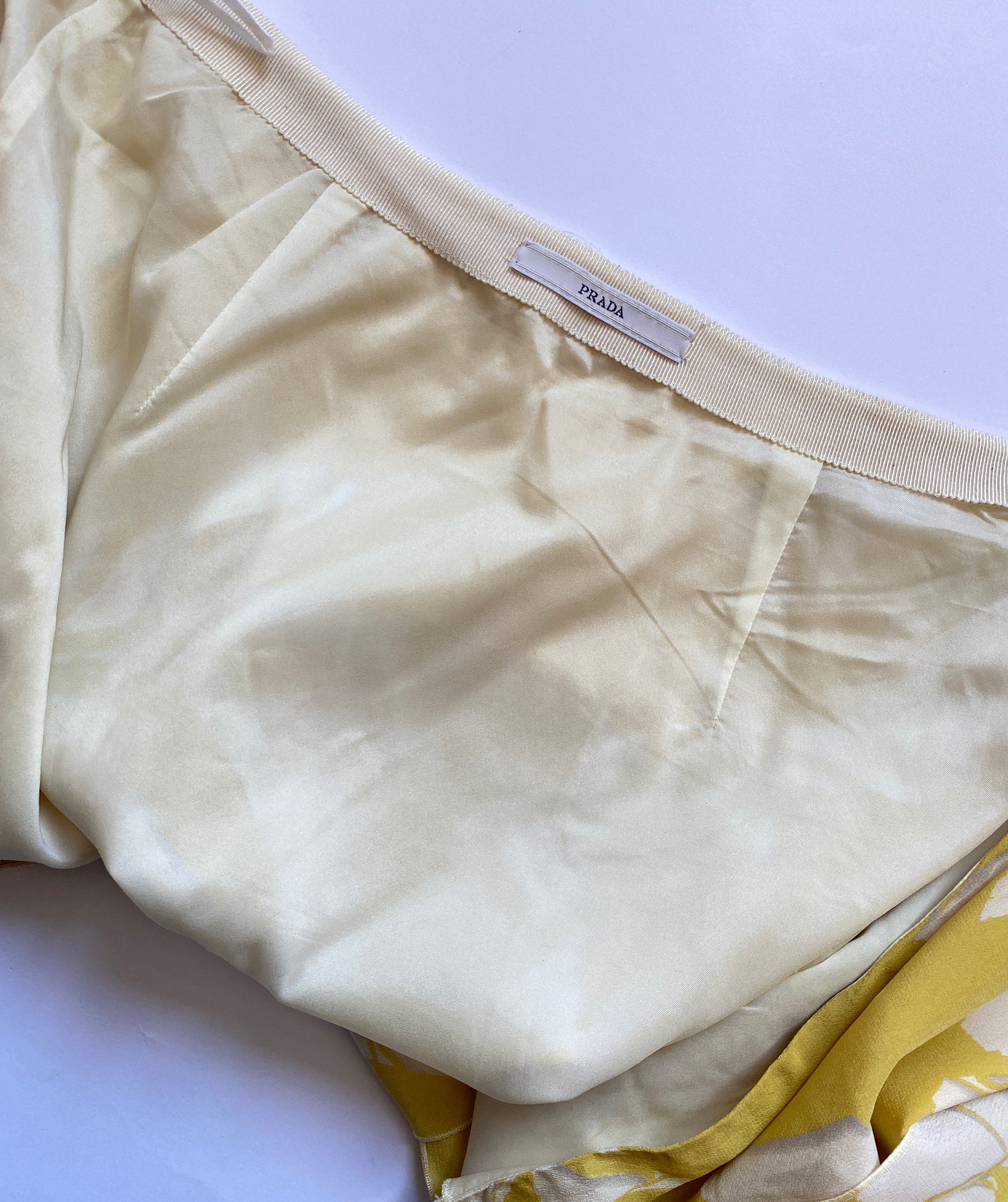 PRADA SS2001 Silk Skirt M