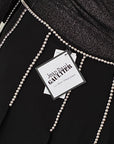 JEAN PAUL GAULTIER Silver Appliqué Skirt M