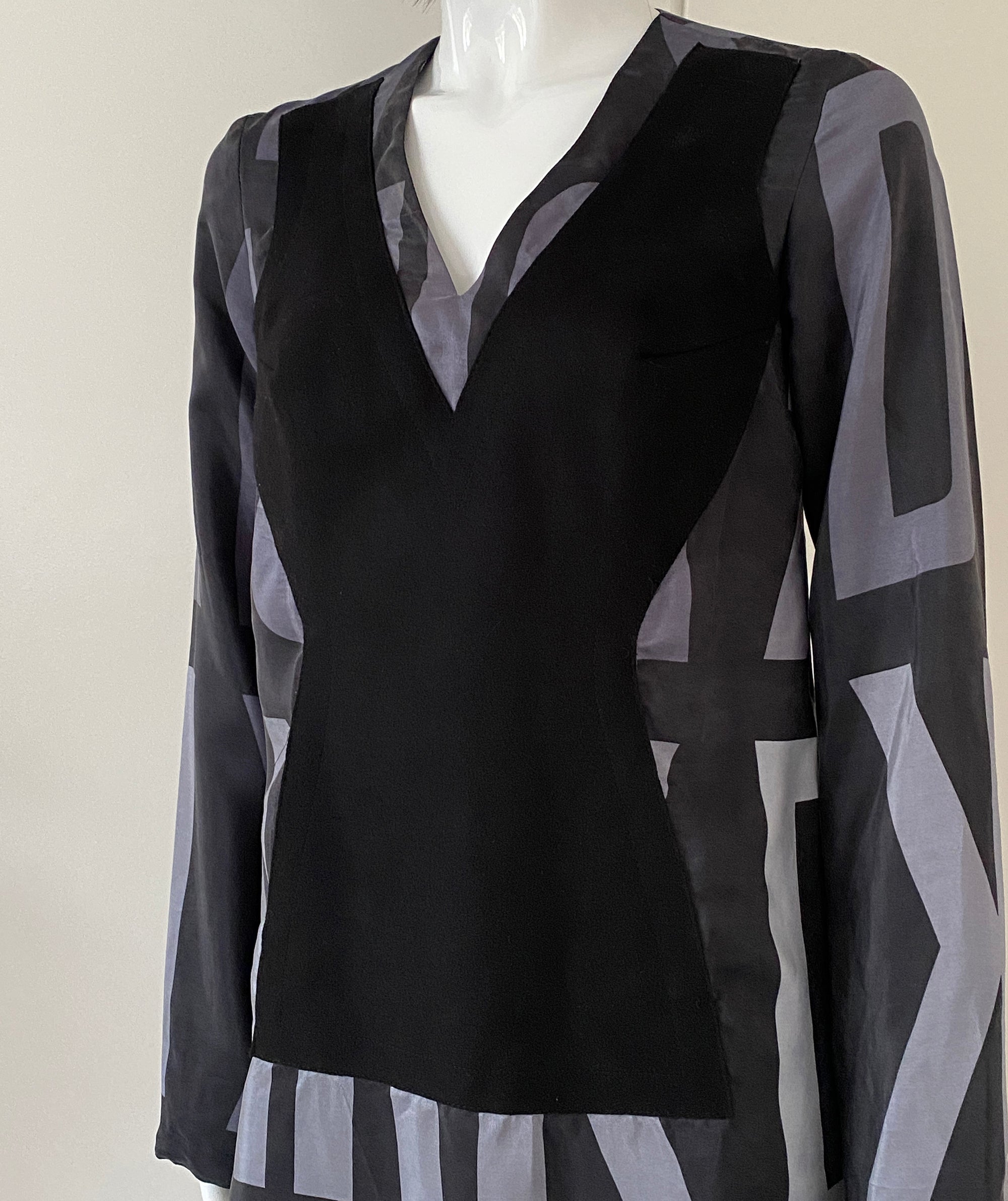DIRK BIKKEMBERGS FW2004 Silk Dress S