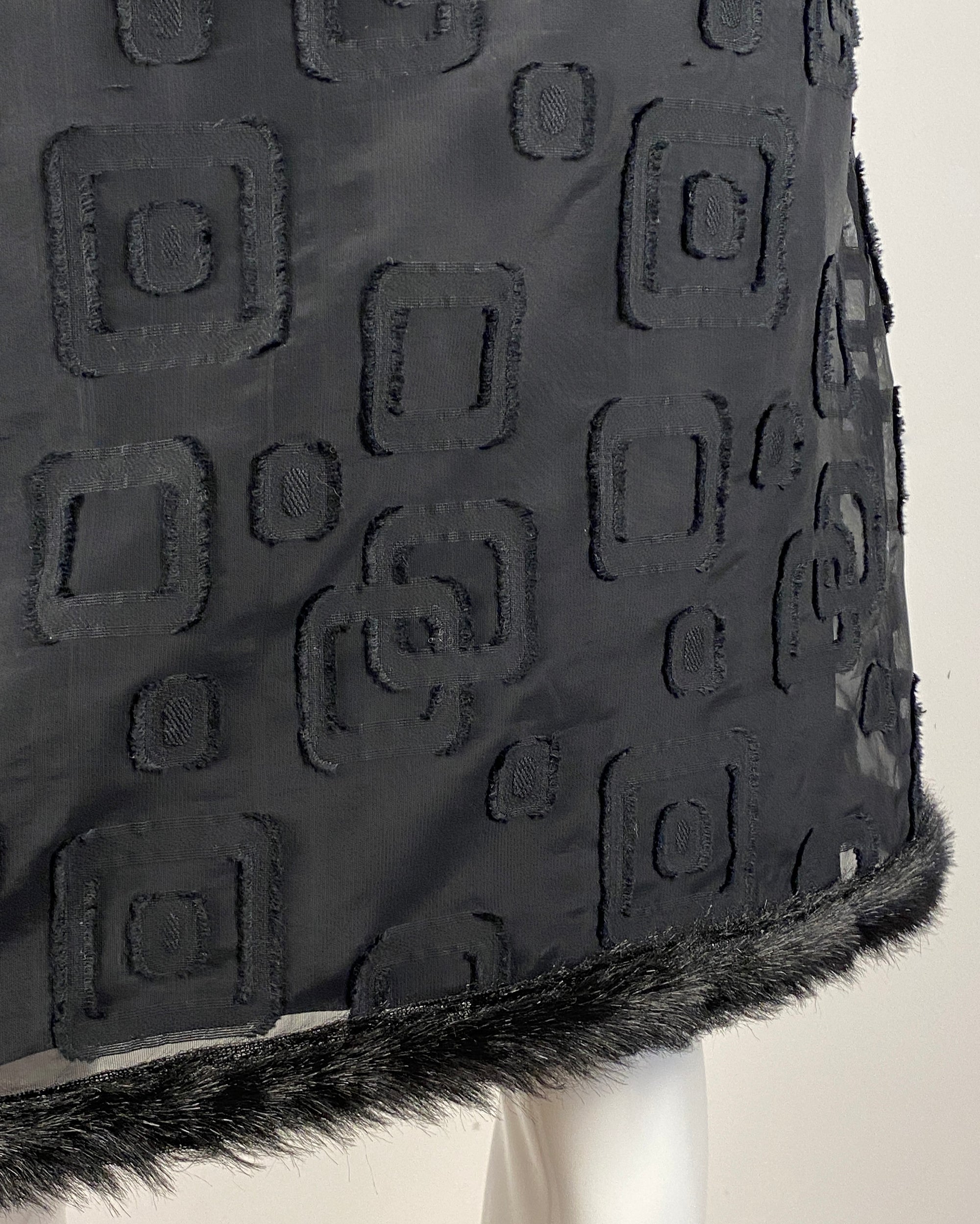 Black Mesh Skirt S