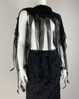 Black Mesh Skirt S