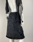 Black Mesh Skirt S