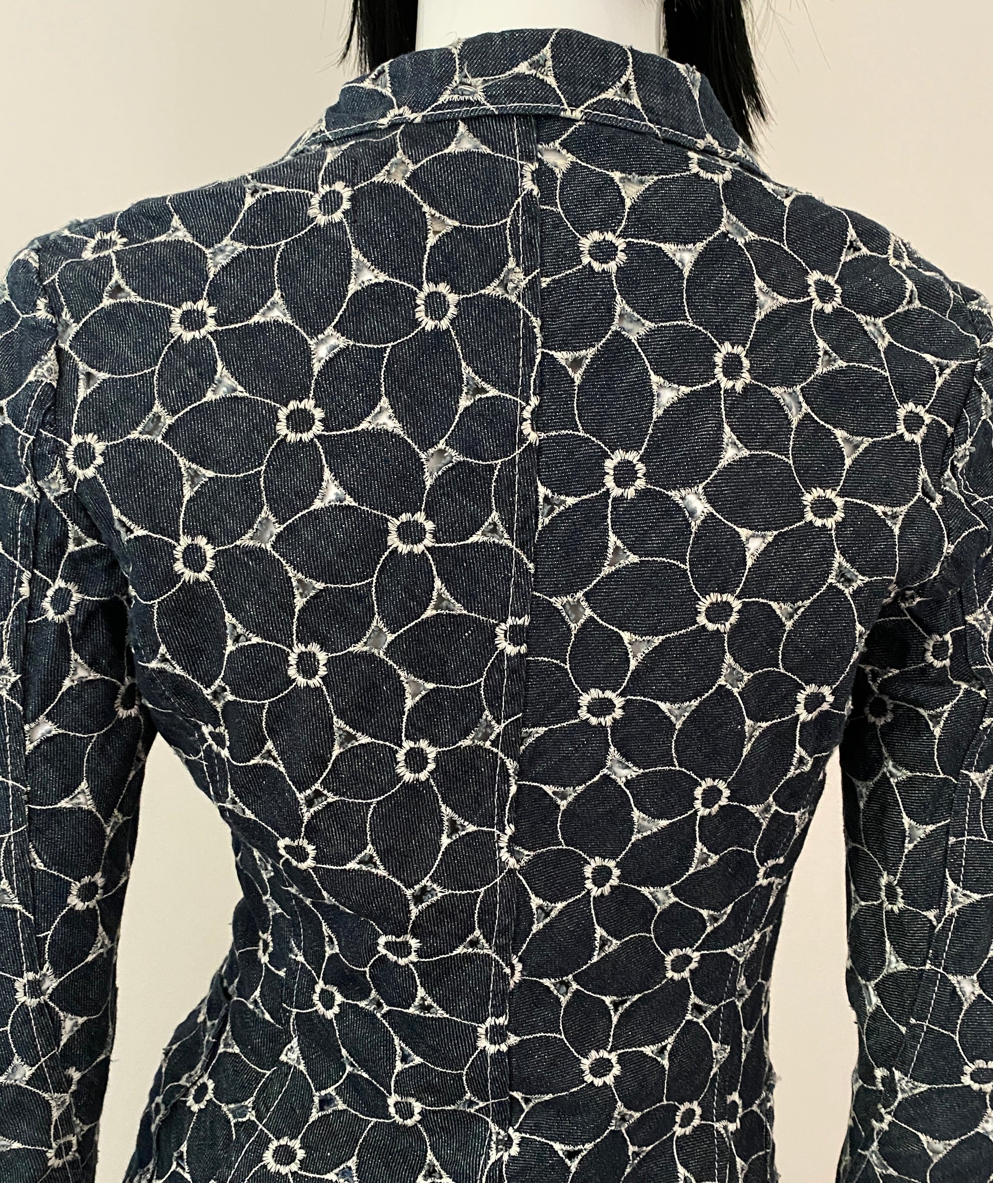 JUNYA WATANABE 2008 Flower Denim Jacket XS