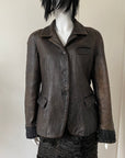 DKNY Leather Jacket M