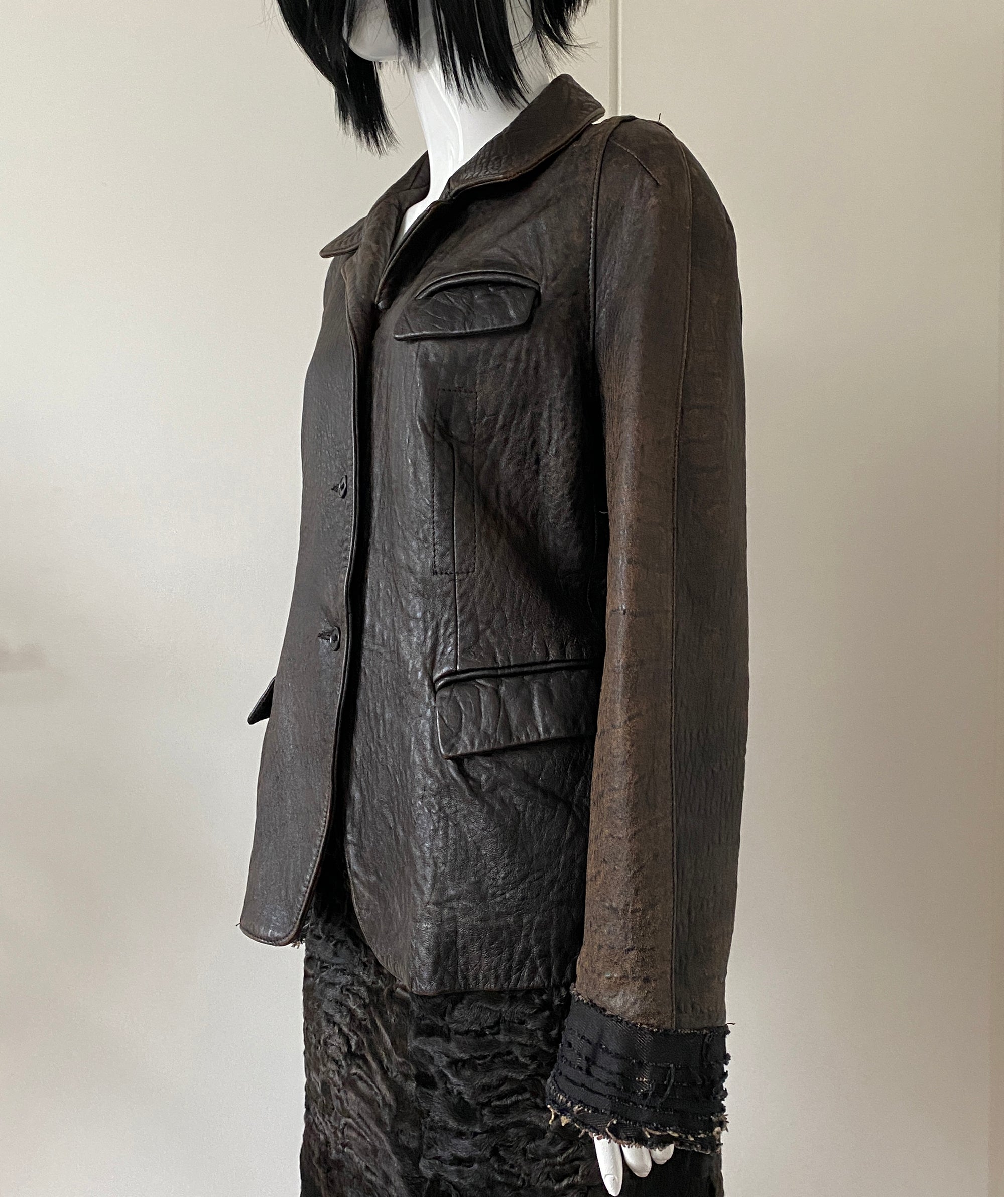 DKNY Leather Jacket M