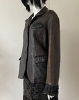 DKNY Leather Jacket M
