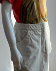 PRADA Off White Nylon Skirt