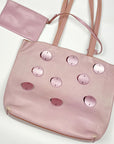 PRADA 2000 Pink Leather Tote Bag