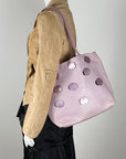PRADA 2000 Pink Leather Tote Bag
