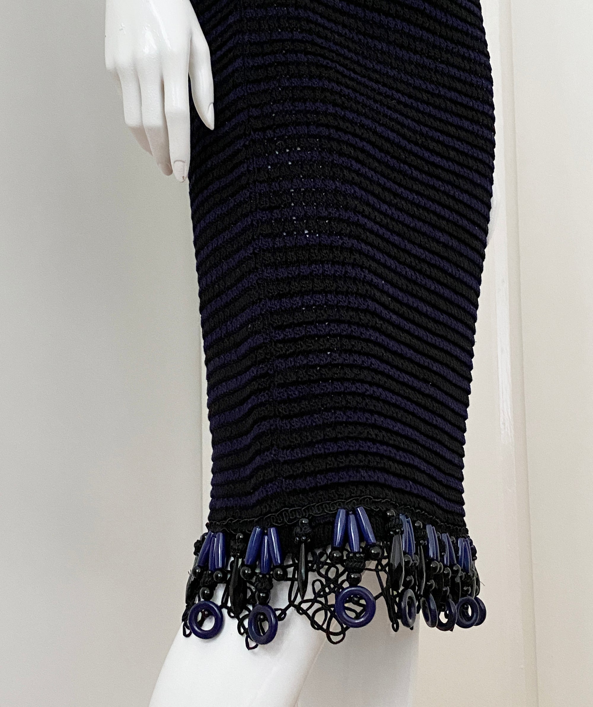PRADA Knitted Tube Dress/Skirt with Beads S