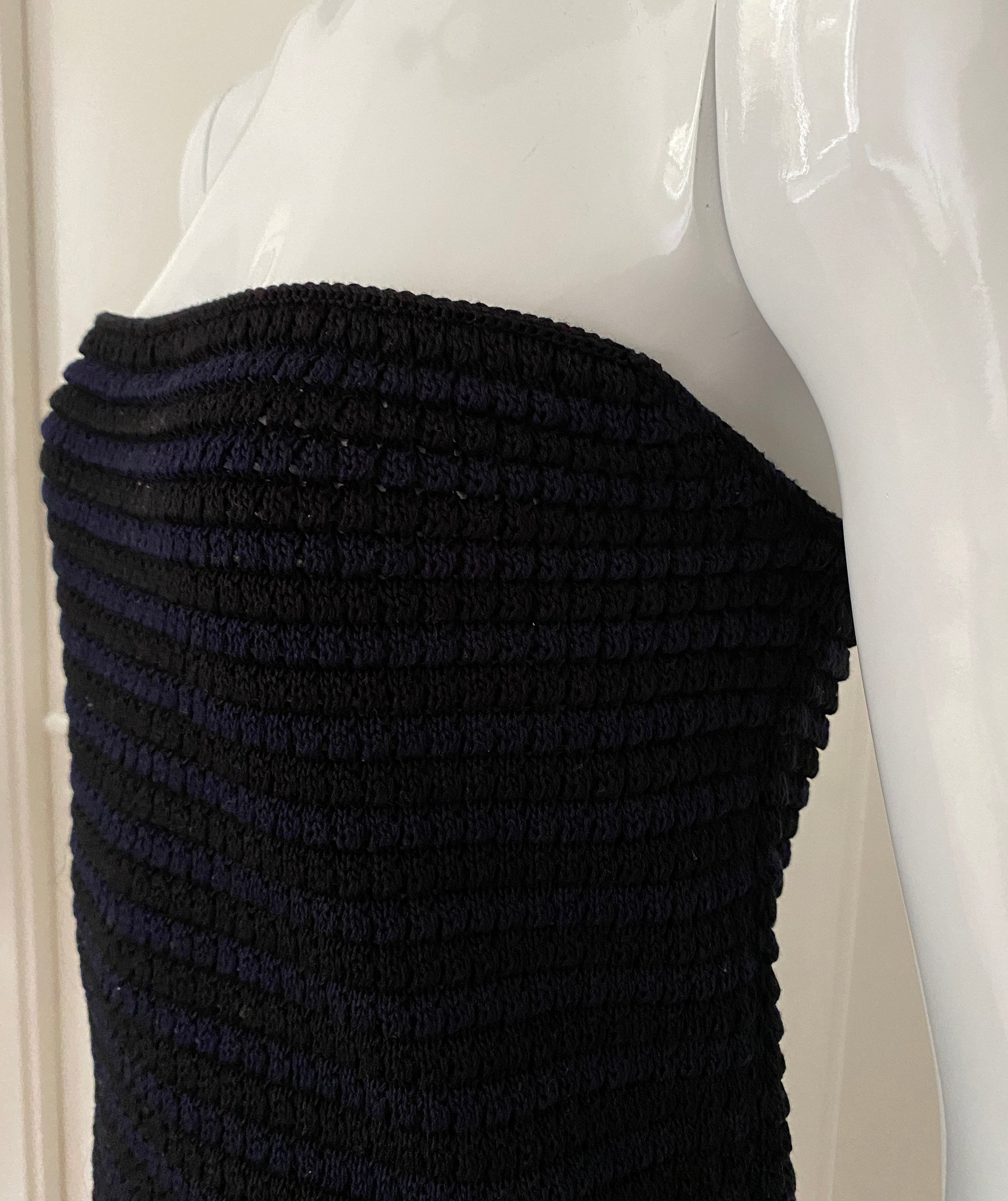 PRADA Knitted Tube Dress/Skirt with Beads S