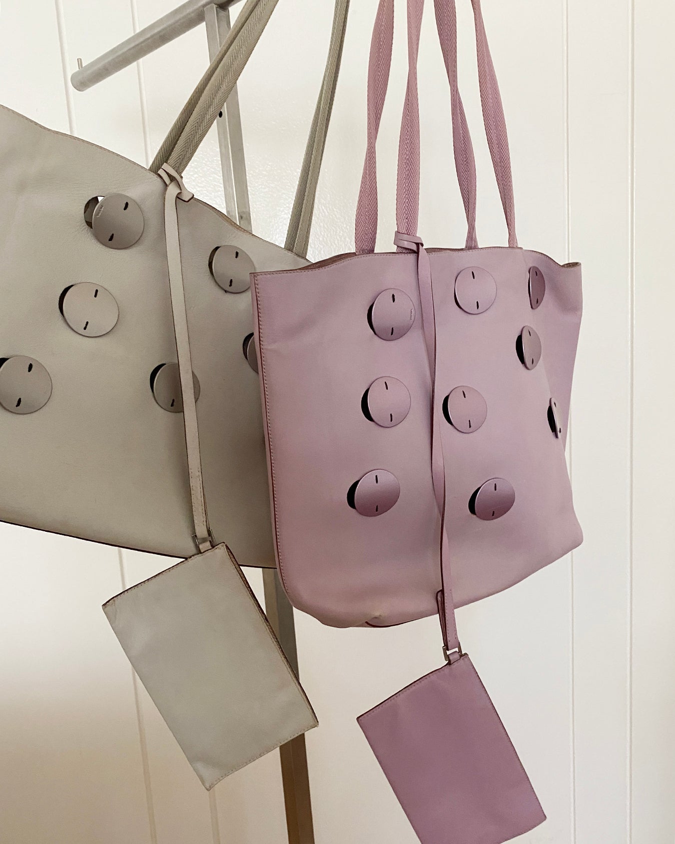 PRADA 2000 Pink Leather Tote Bag