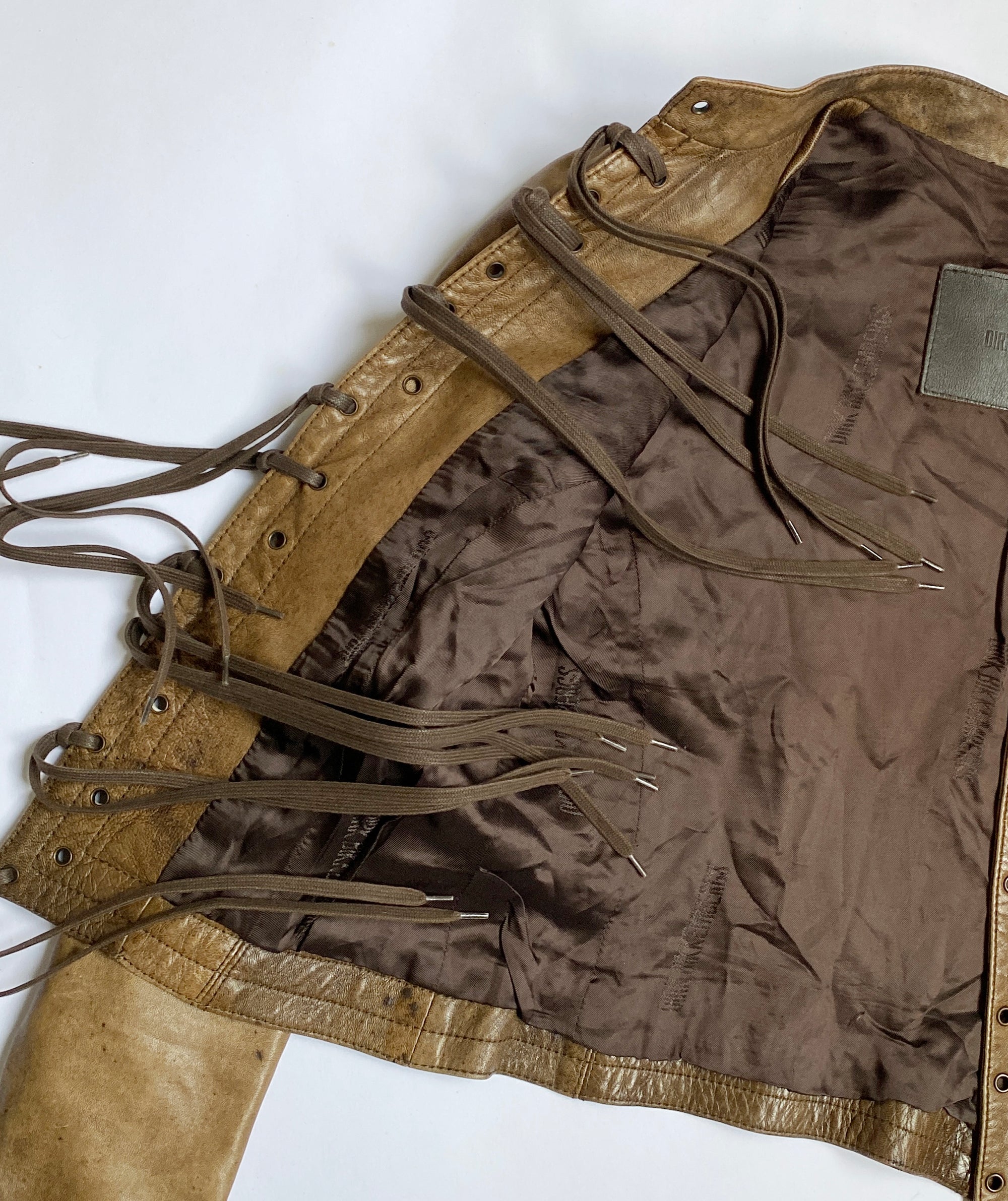DIRK BIKKEMBERGS Leather Jacket S
