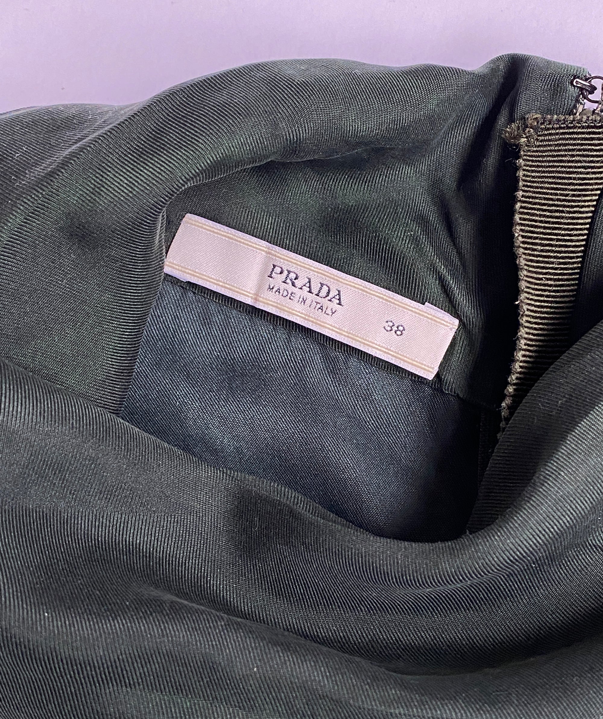 PRADA FW2003 Silk Spiral Top XS/S
