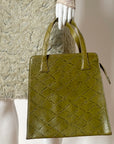 ROMEO GIGLI Leather & Silk Handbag