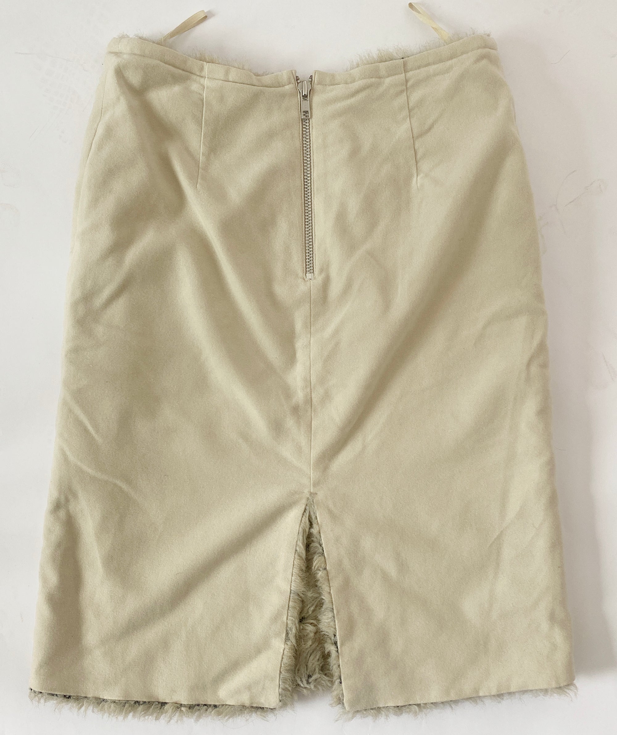 ZUCCA 1999/2000 Faux Fur Skirt S