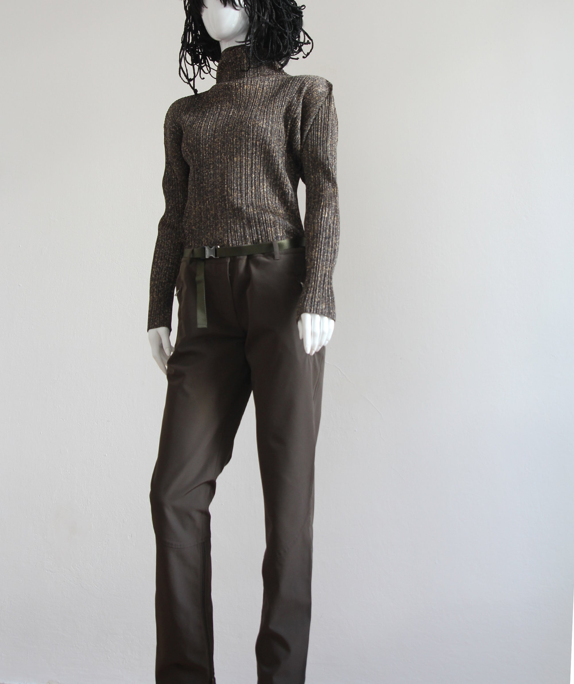 PRADA 1999 Khaki Nylon Pants M/L