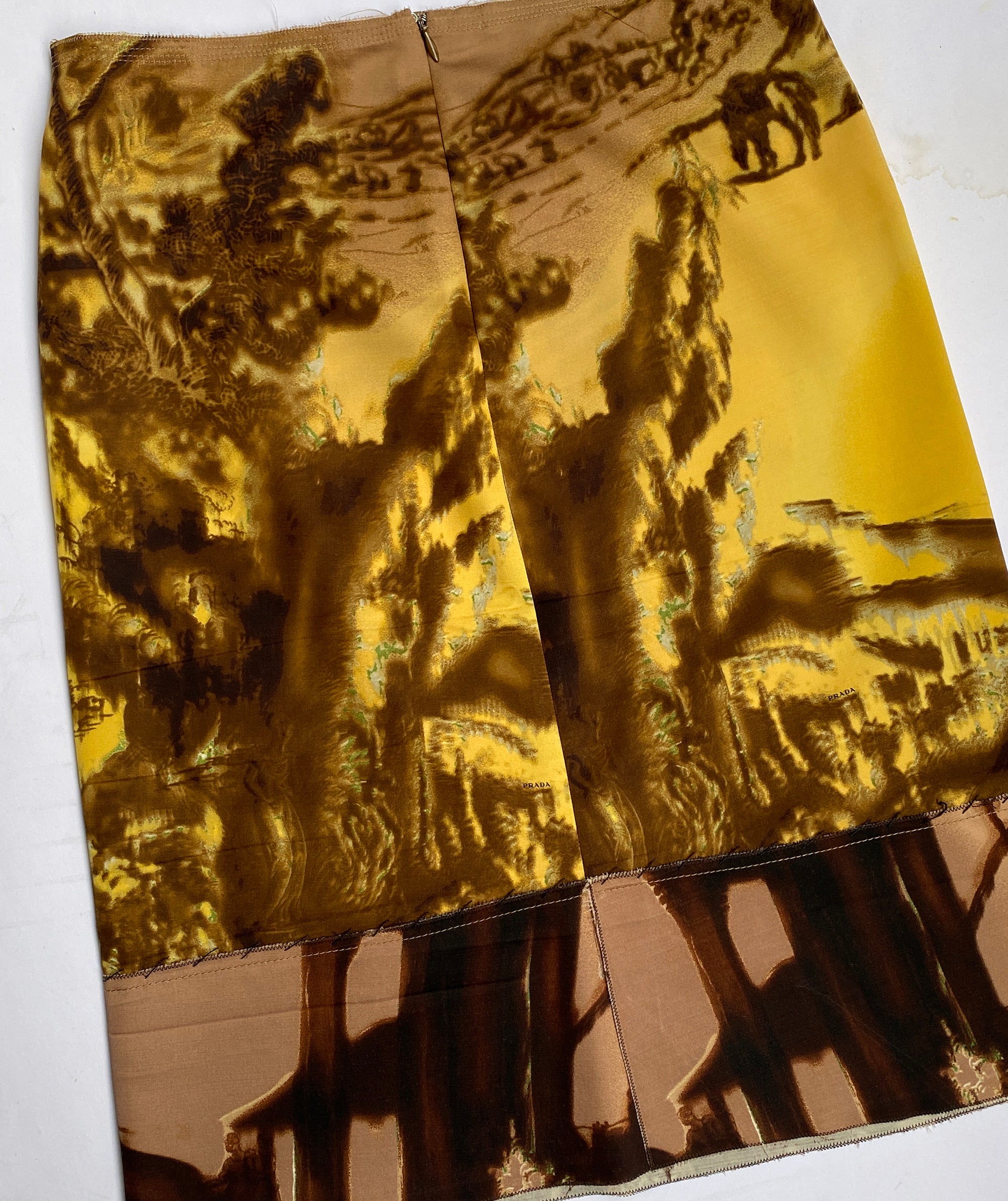 PRADA FW2004 Silk Skirt S