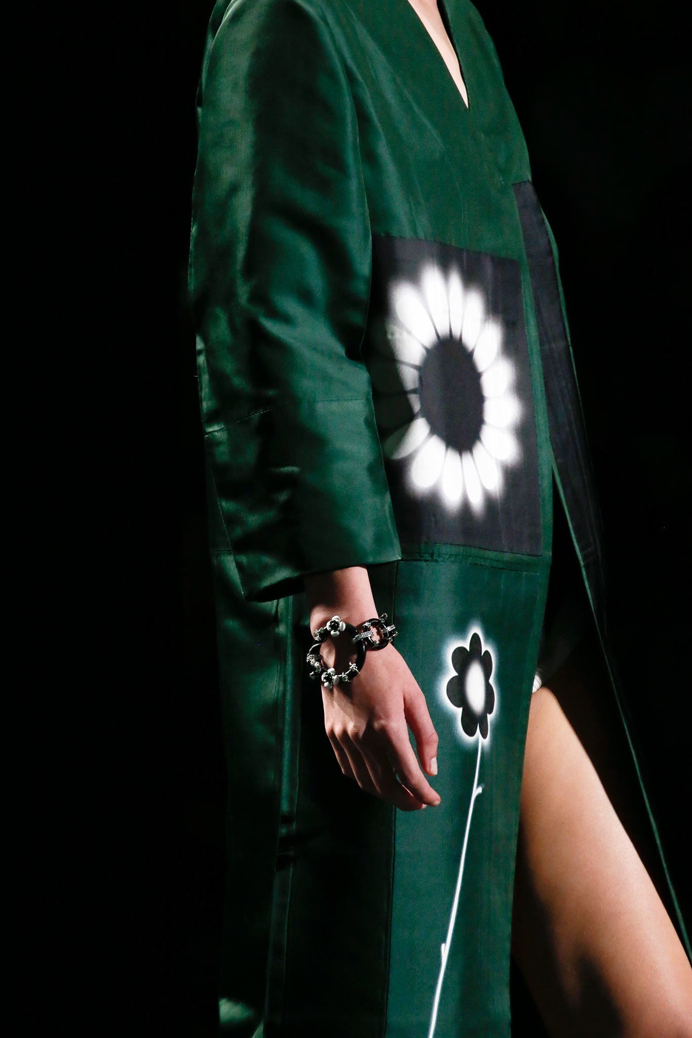PRADA SS2013 Silk Flower Skirt S