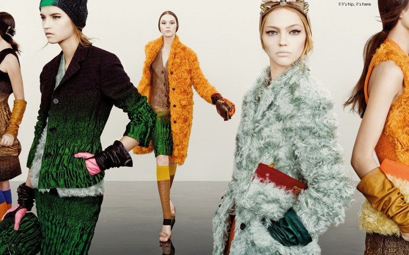 PRADA AW2007 Silk Lizard Skirt S