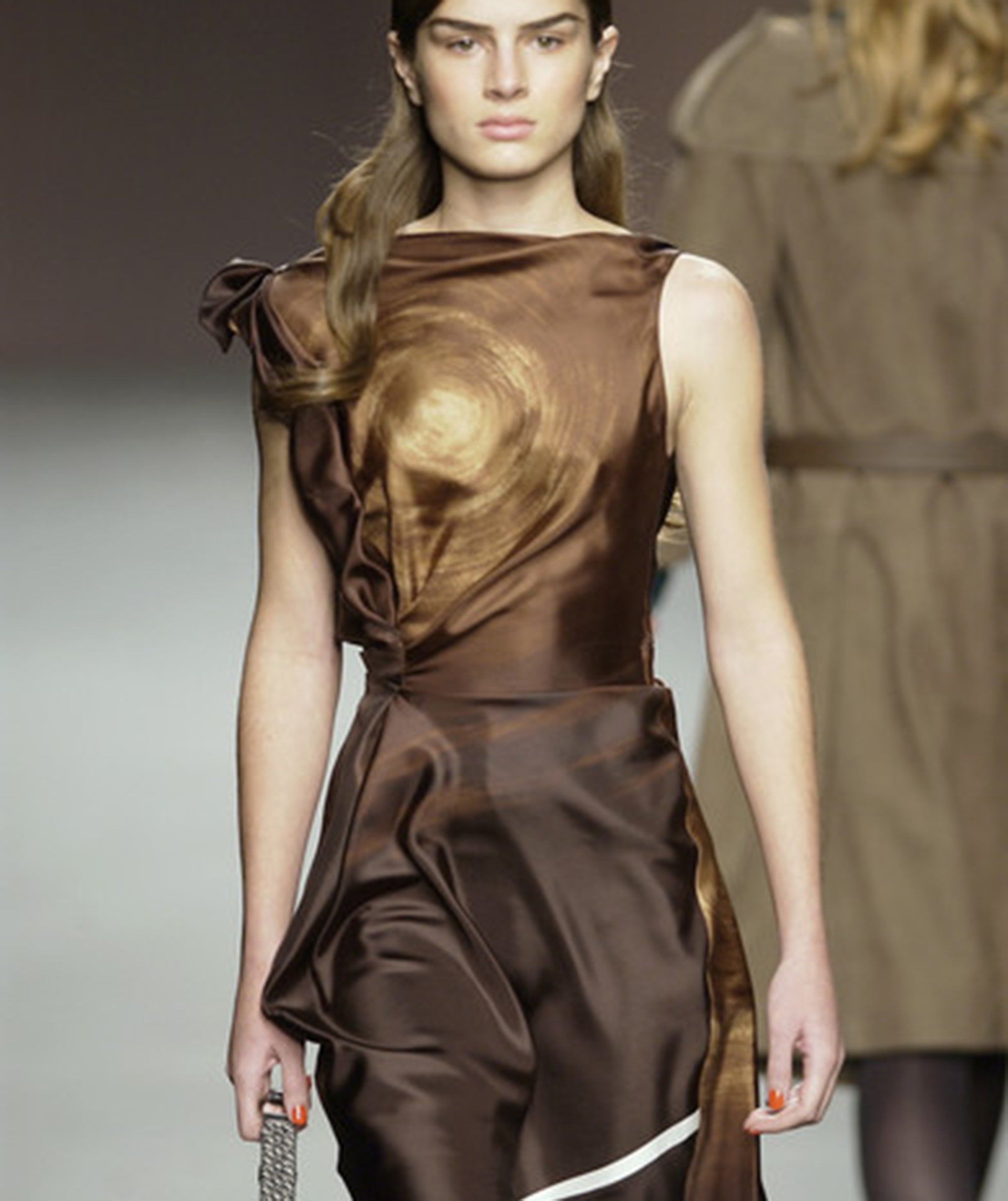 PRADA FW2003 Silk Spiral Top XS/S