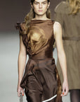PRADA FW2003 Silk Spiral Top XS/S