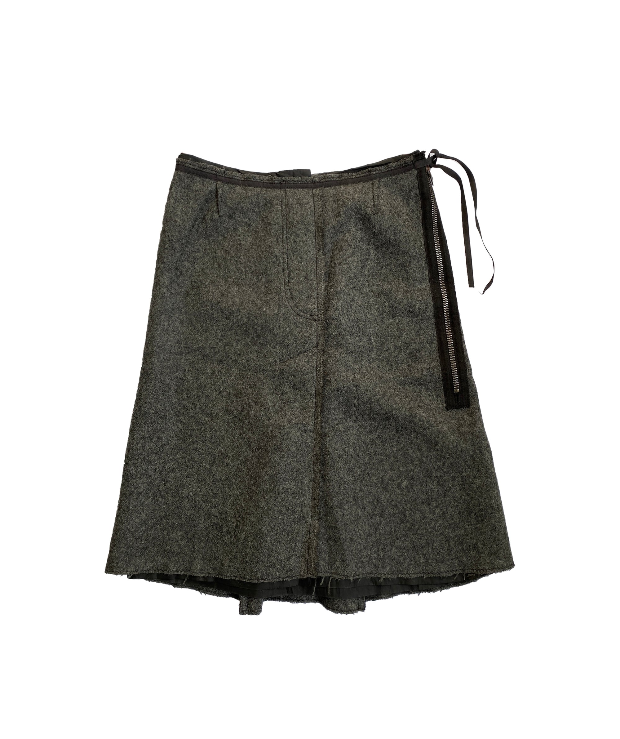 PRADA Wool and Nylon Skirt M/L