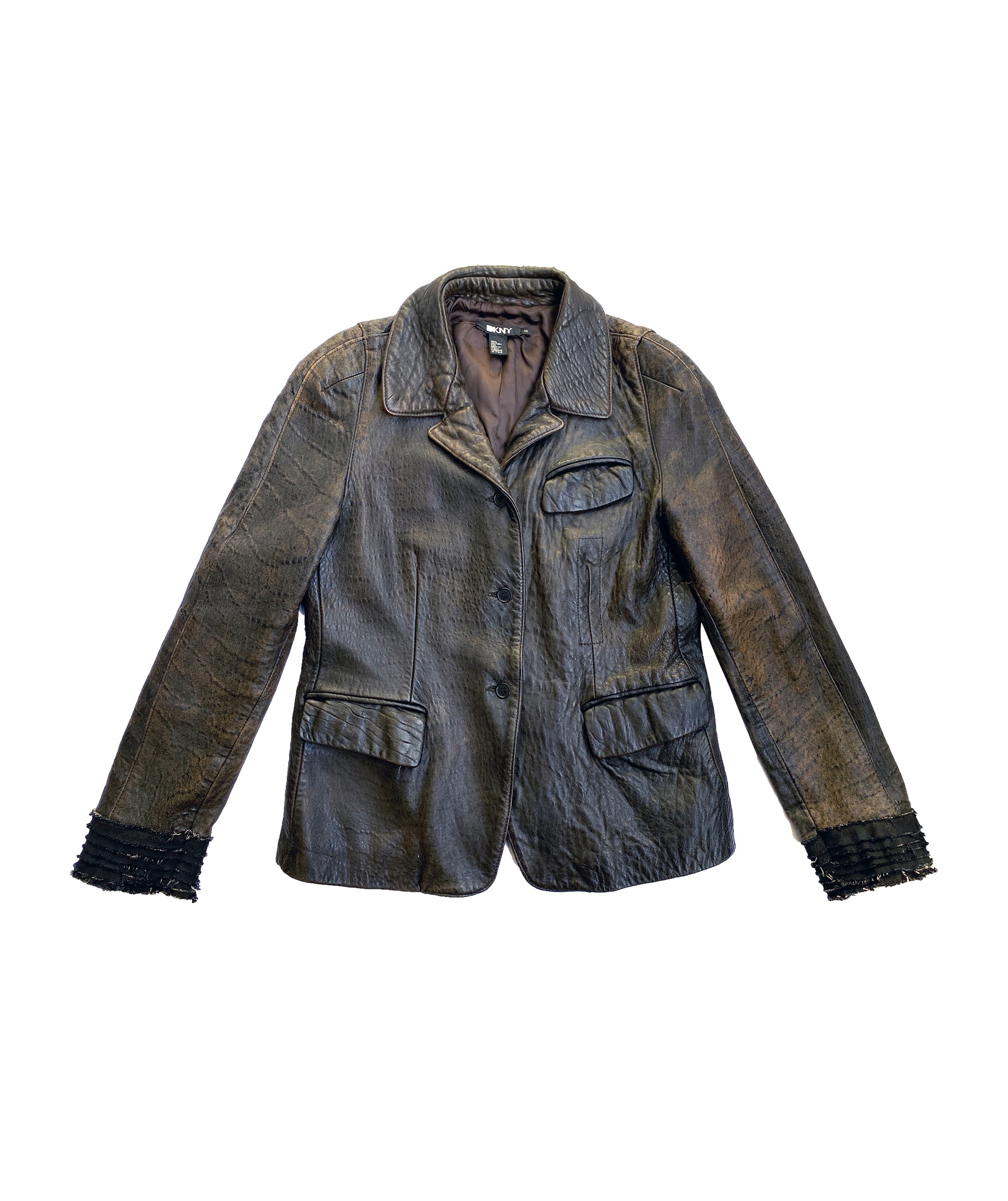 DKNY Leather Jacket M