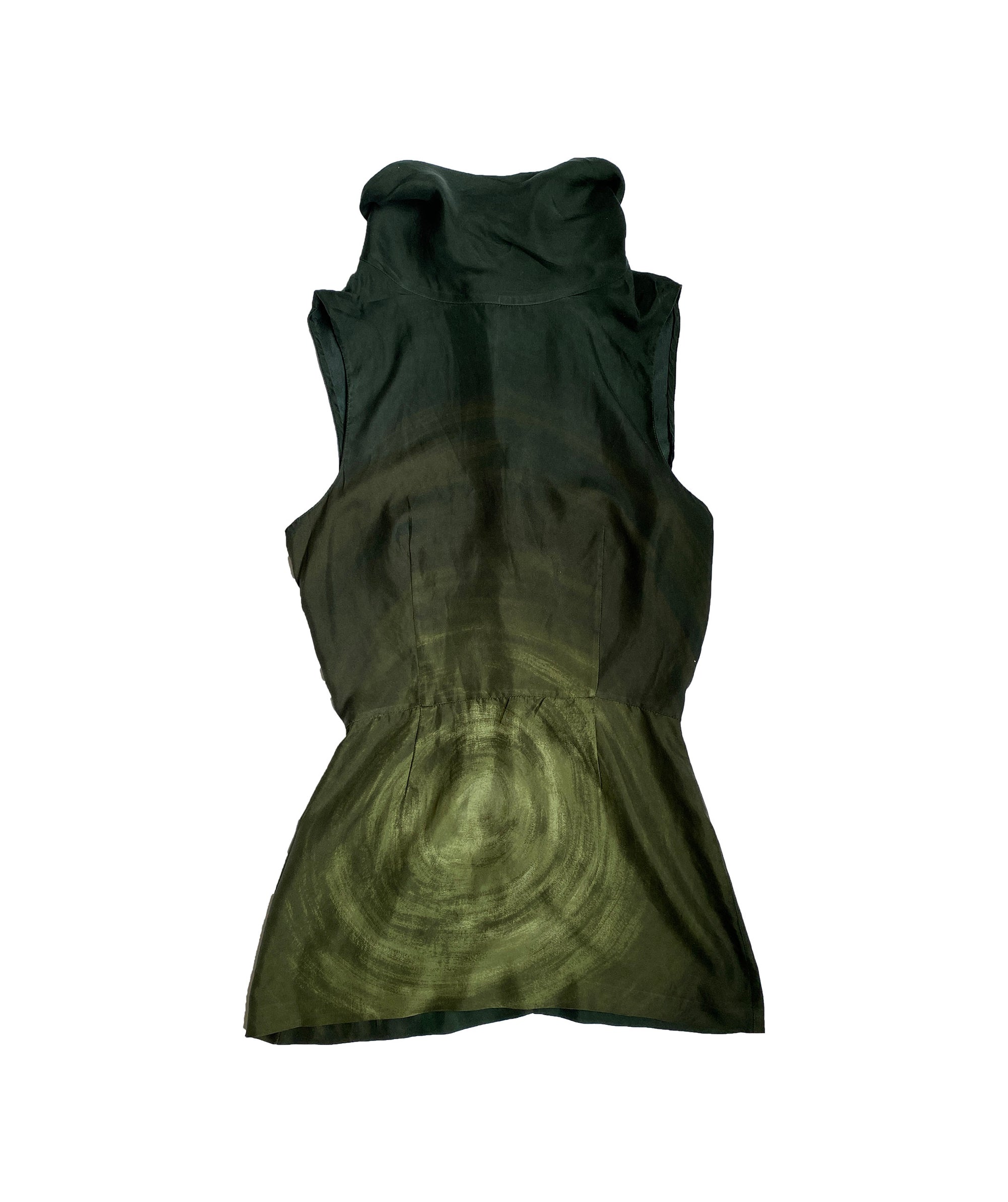 PRADA FW2003 Silk Spiral Top XS/S