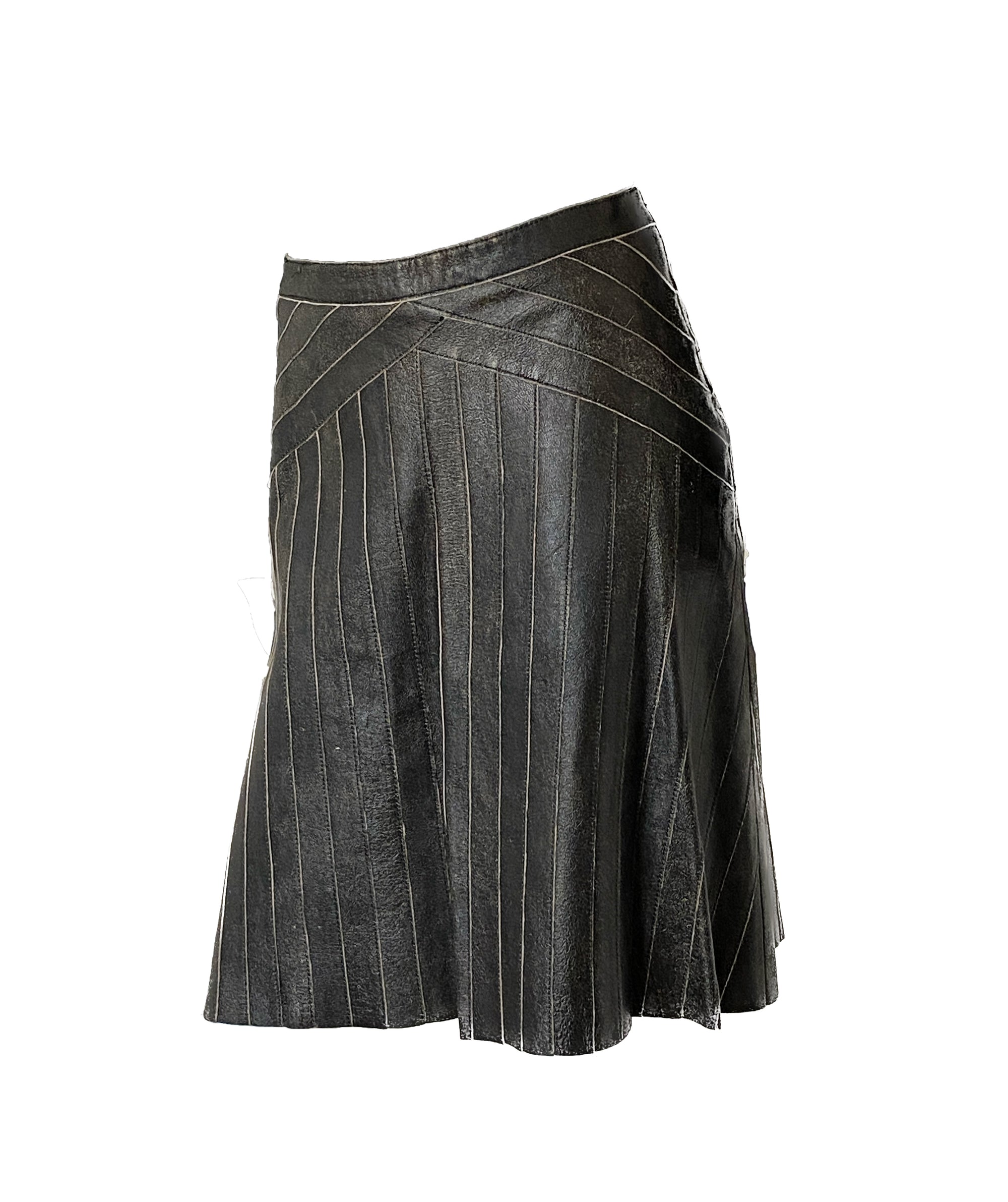 PRADA Leather Skirt XS/S