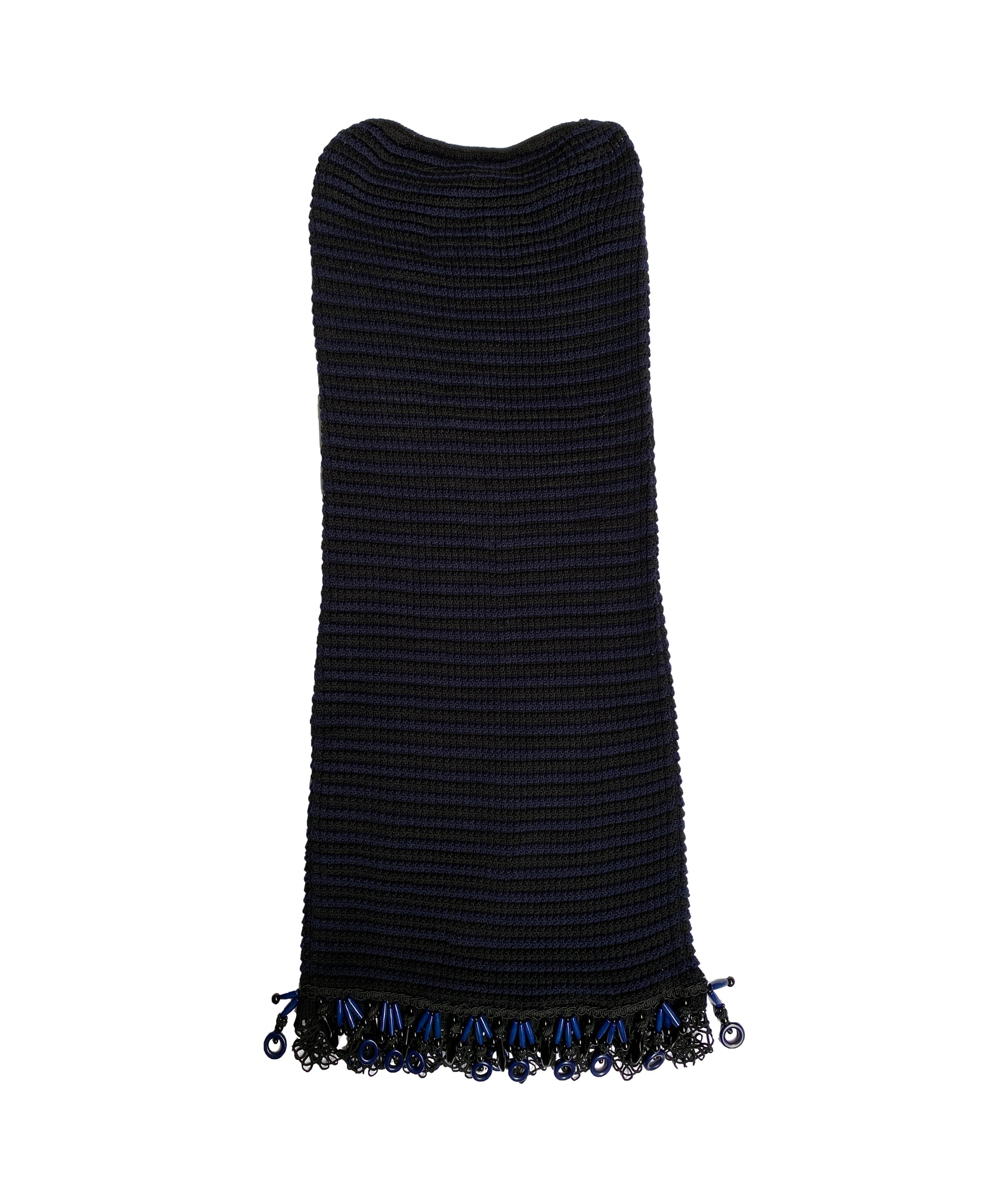 PRADA Knitted Tube Dress/Skirt with Beads S