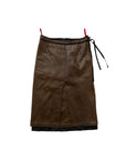 PRADA FW 1999 Leather Nylon Skirt S