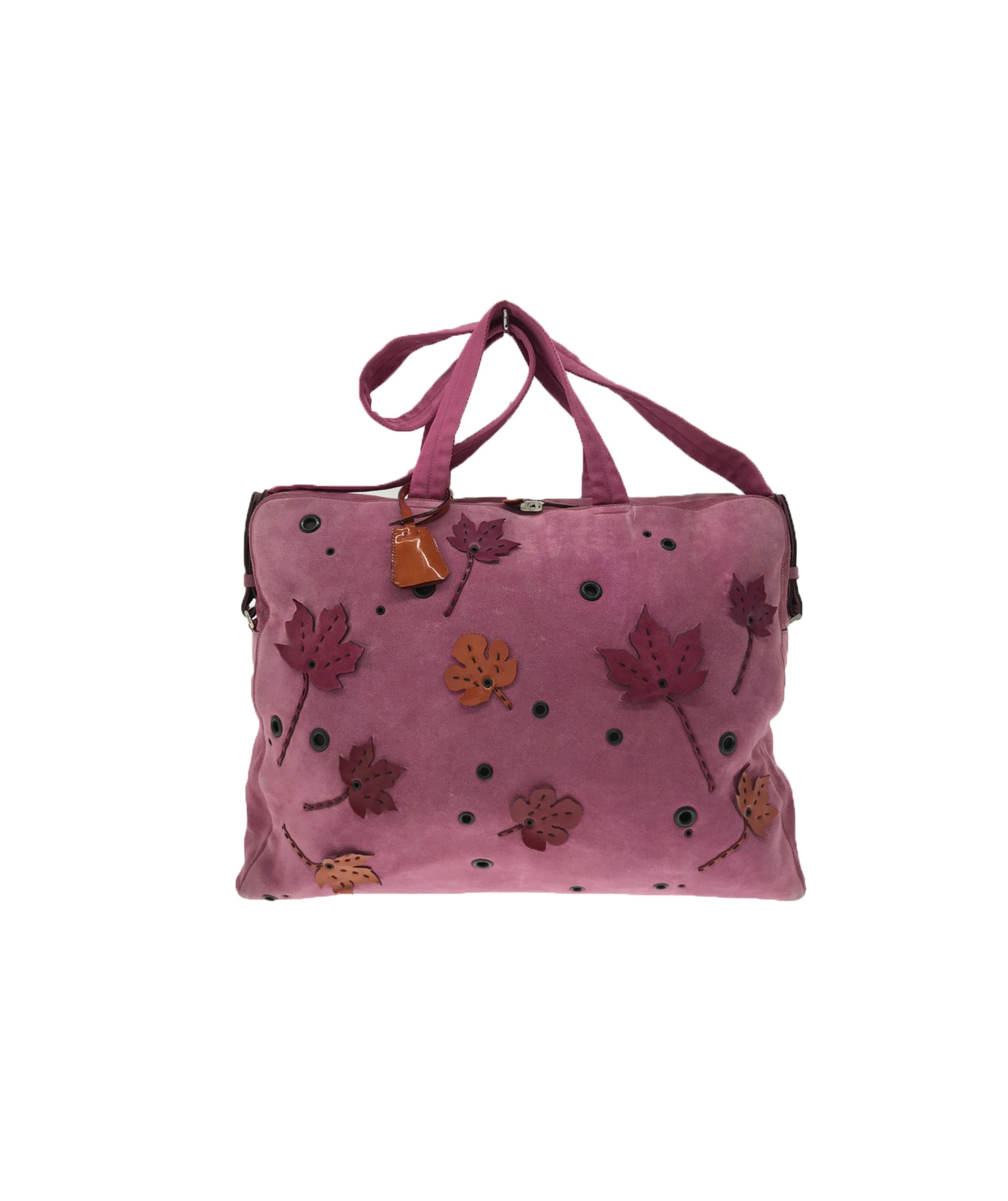 PRADA FW 1999 Pink Suede Travel Bag