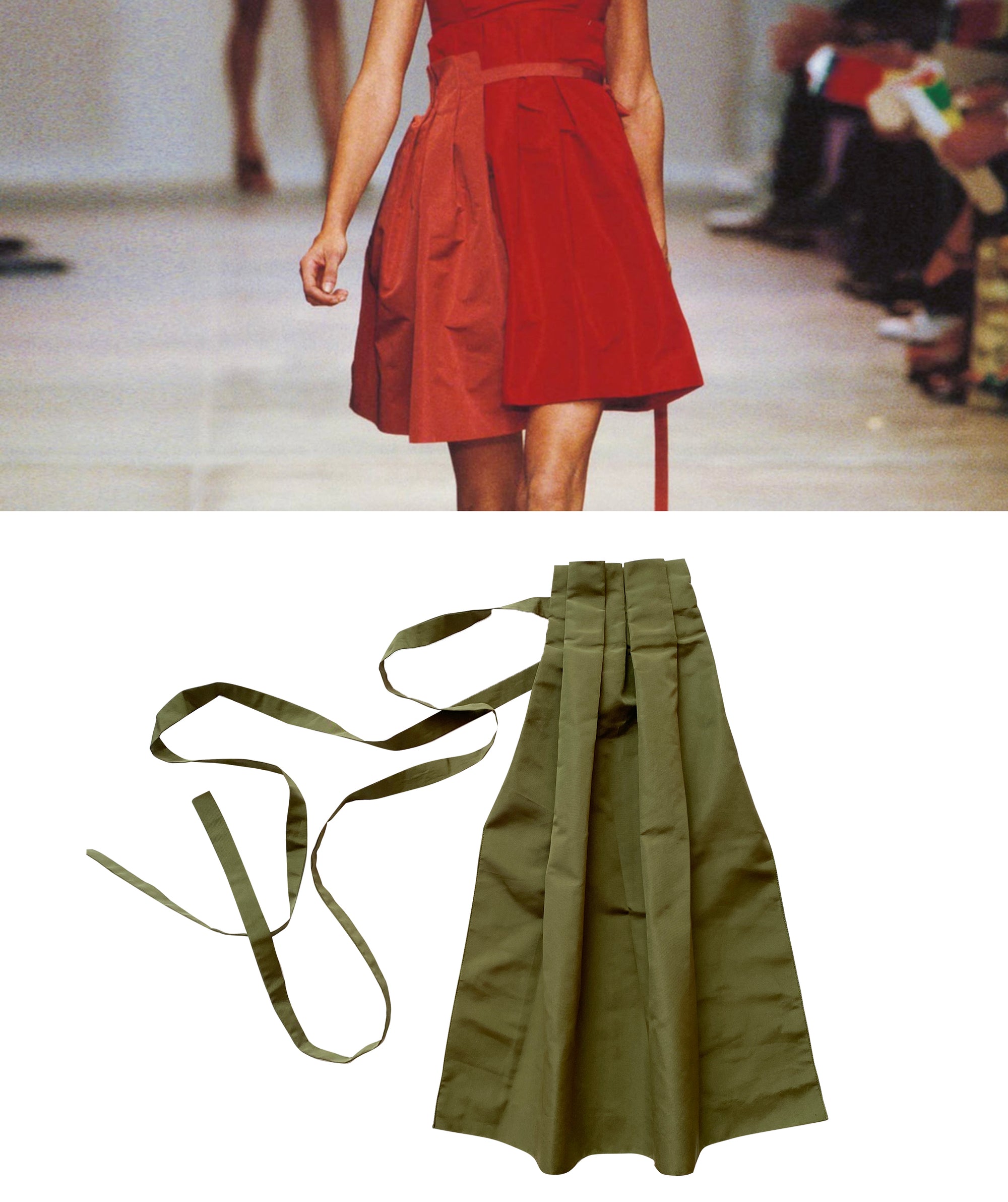 PRADA SS2005 Silk Apron