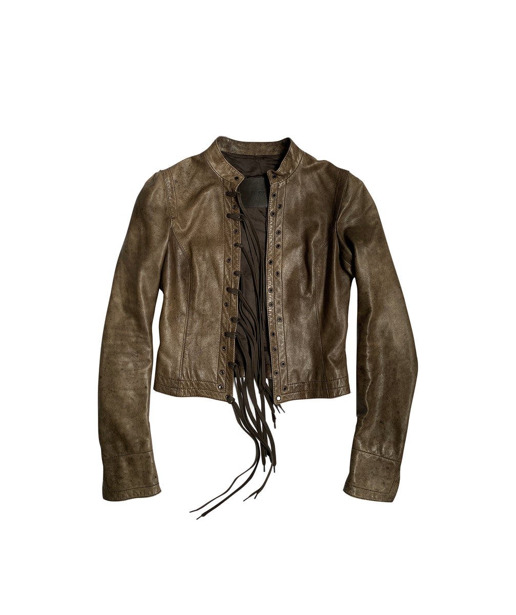 DIRK BIKKEMBERGS Leather Jacket S Archive Club