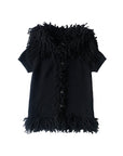 COMME DES GARÇONS 2003 Short-Sleeved Sweater S
