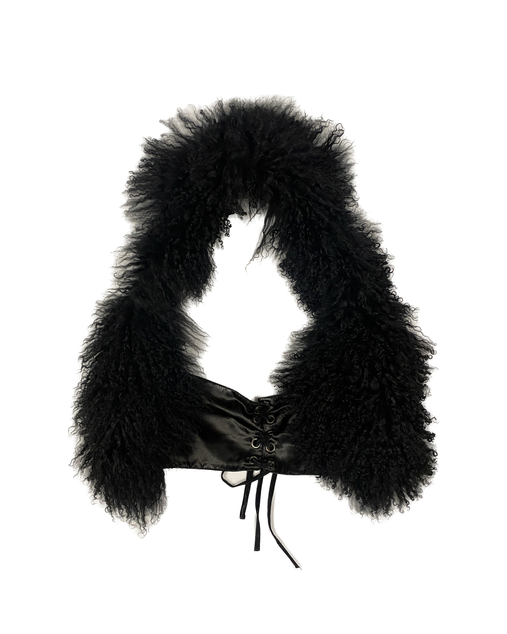 5351 POUR LES FEMMES Fur Corset Vest