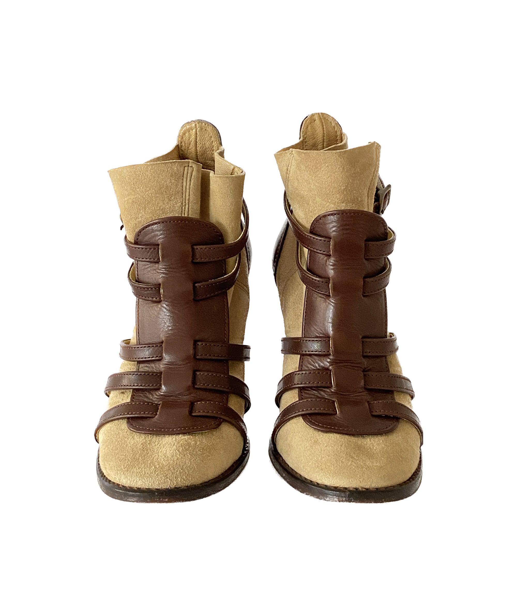 MIHARA YASUHIRO Suede Sock Heels 37