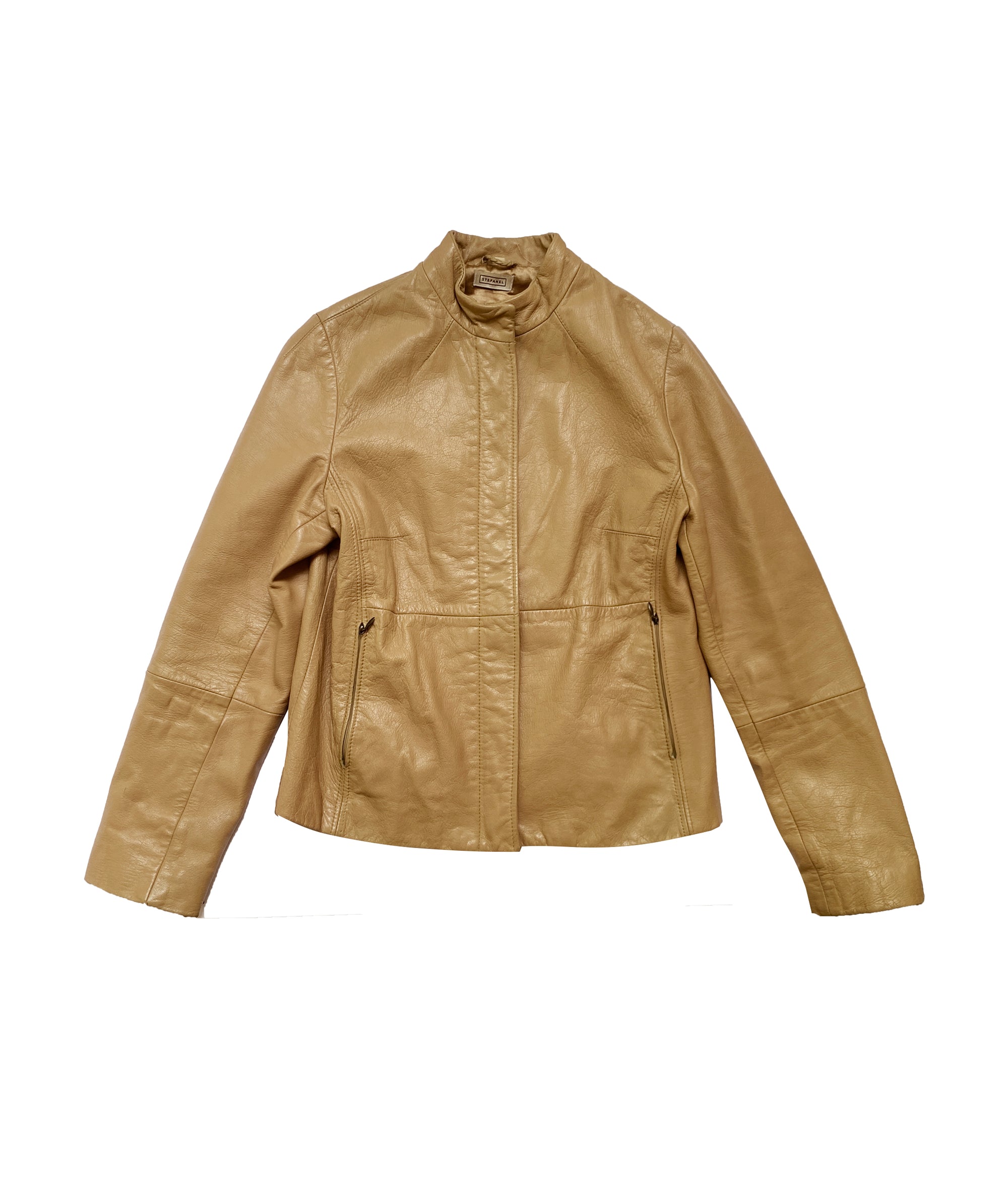 STEFANEL Mustard Leather Jacket S/M