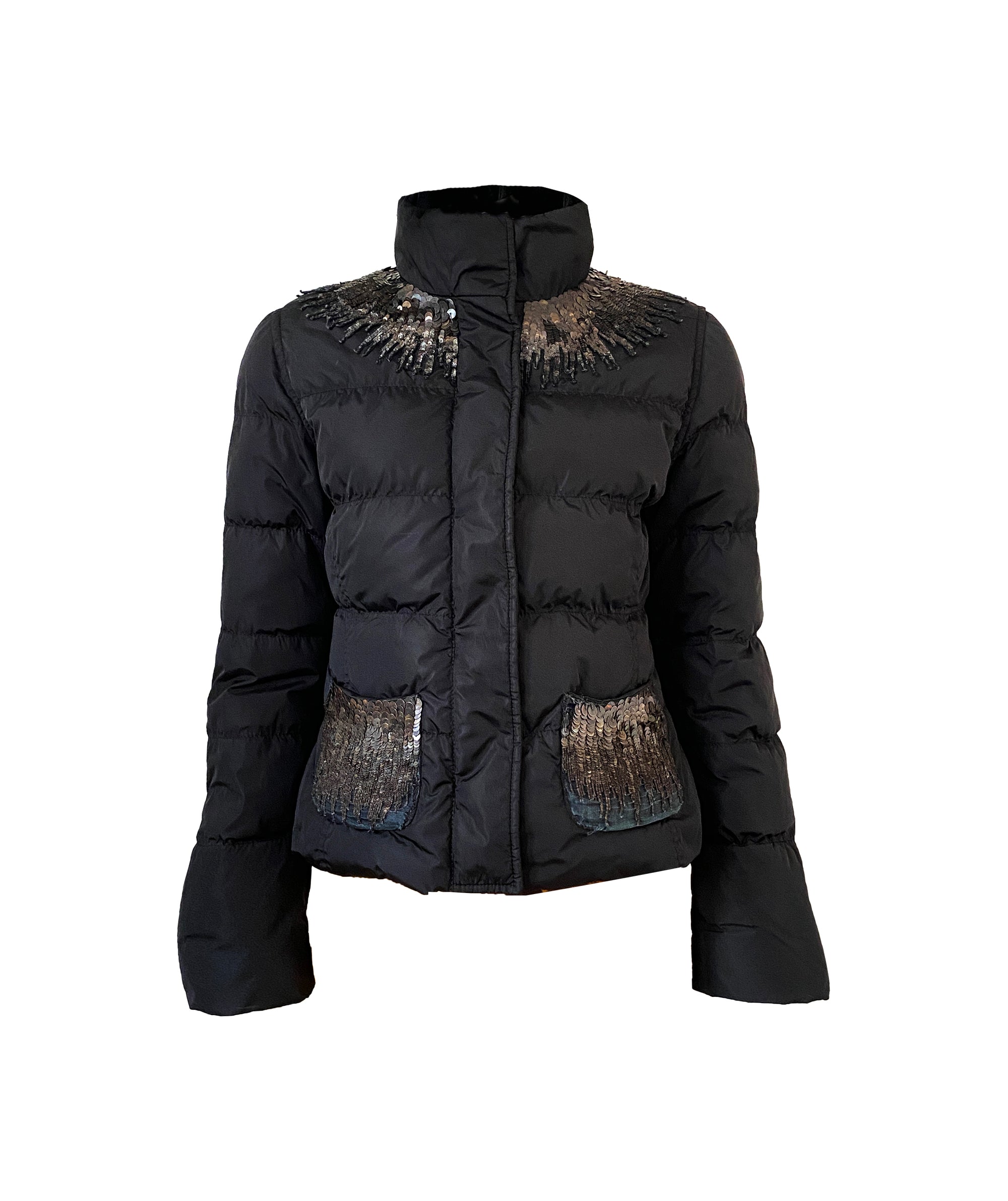 PRADA Sequin Down Jacket S