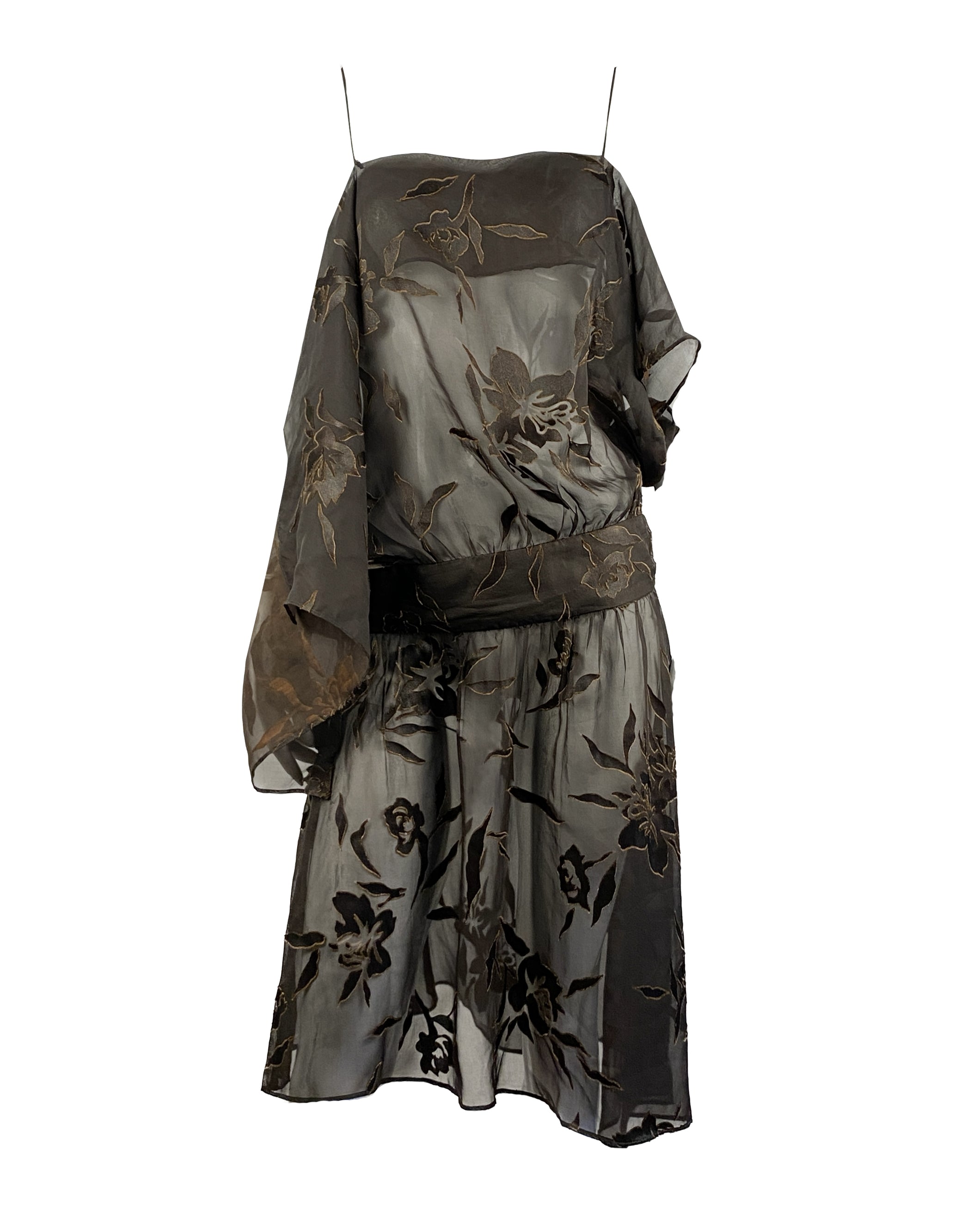 ABAHOUSE DEVINETTE Sheer Silk Dress – Archive Club 