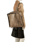 JEAN COLONNA Large Faux Leather Backpack/Bag