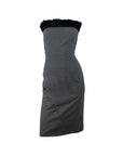 JEAN COLONNA FW1998 Feather Dress XS