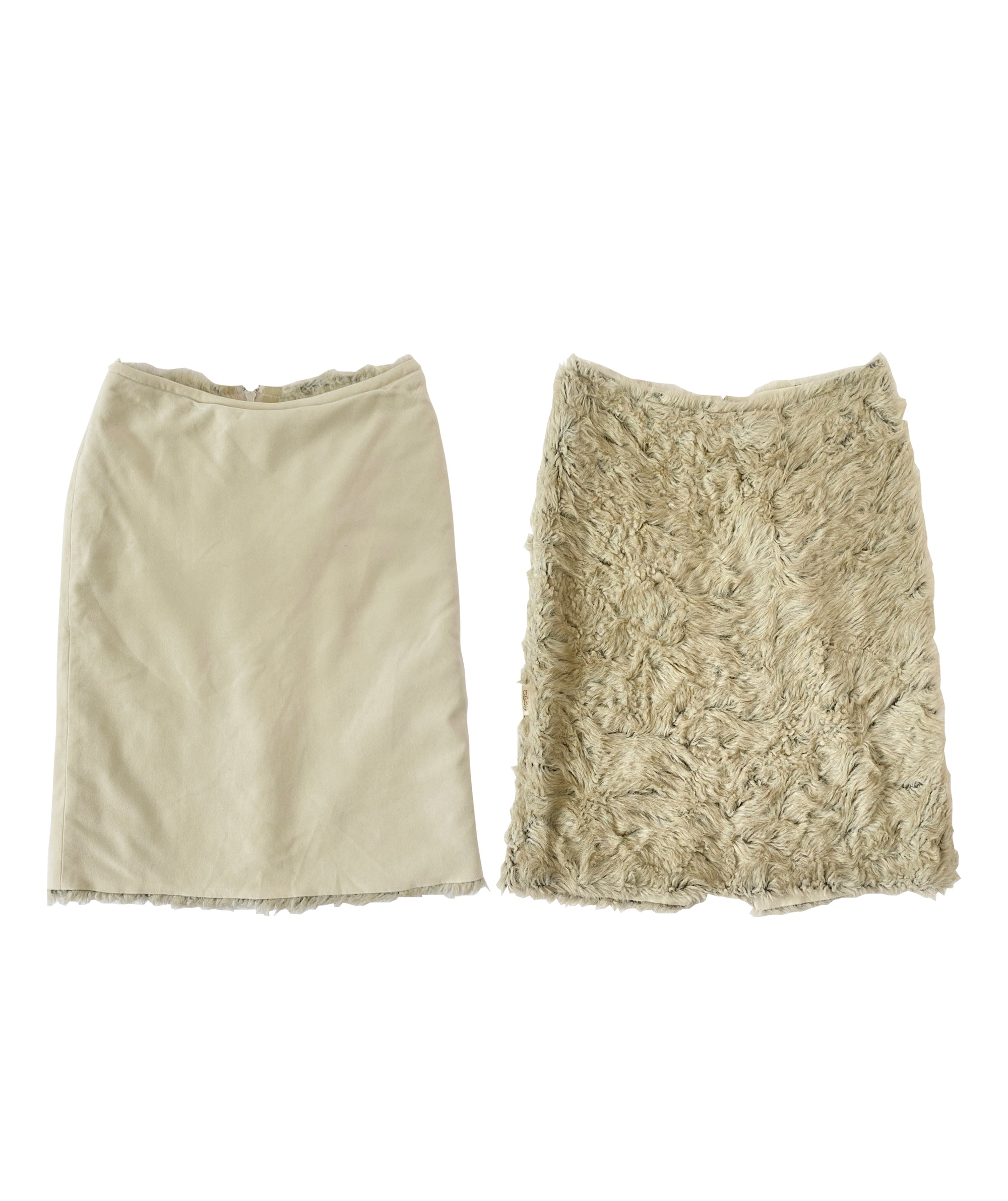ZUCCA 1999/2000 Faux Fur Skirt S